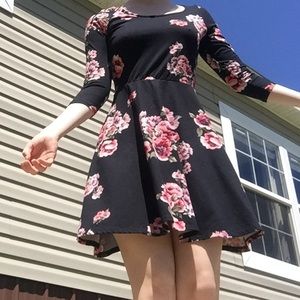 Short floral dress!!